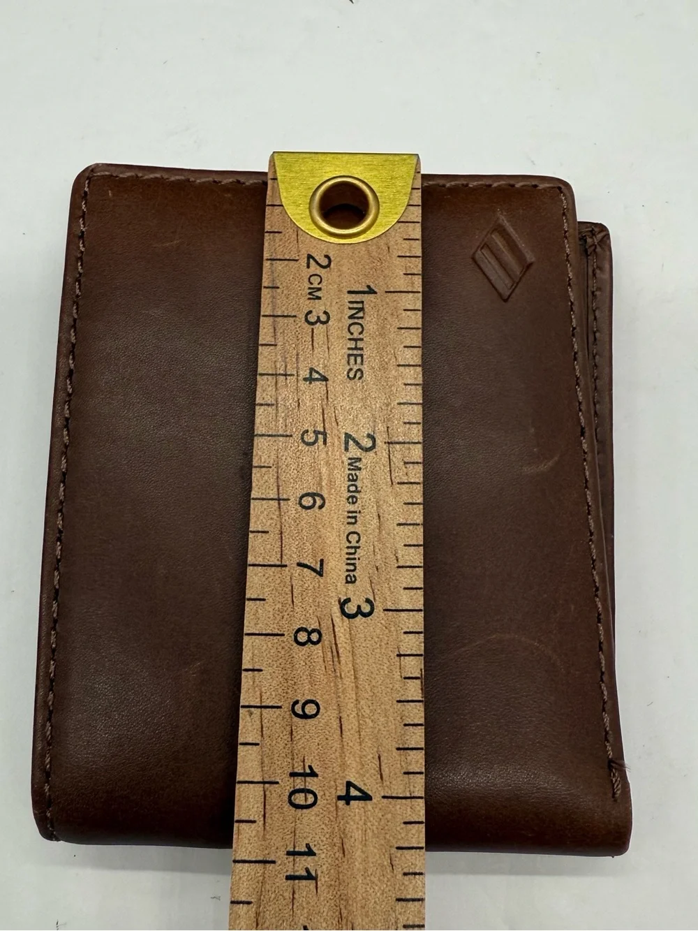 Joseph Abboud Mens Brown Genuine Leather Bi-Fold Wallet